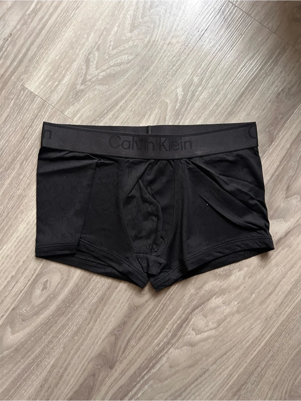 Calvin Klein | CK Black Low Rise Jacquard Trunk in Black (Small)